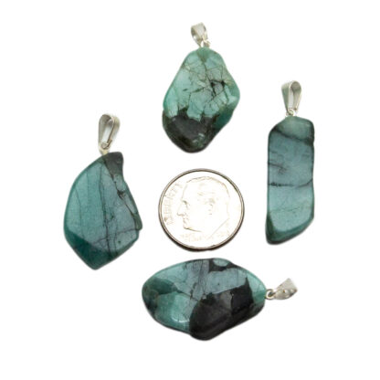 Emerald Slice Pendant (20-30mm) - Image 4