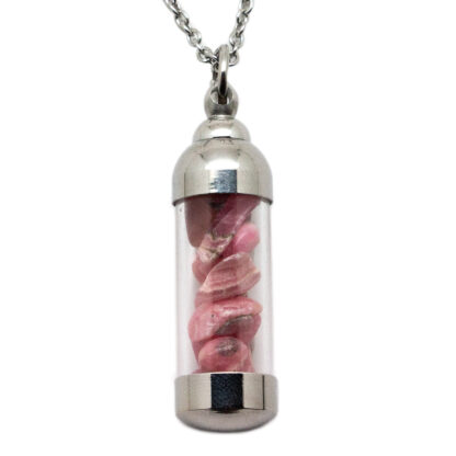 Rhodochrosite Vial Pendant