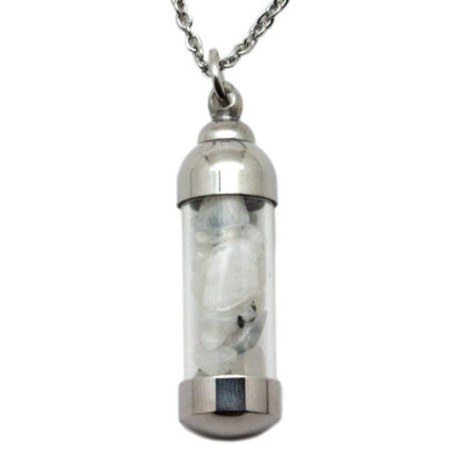 Rainbow Moonstone Vial Pendant - Image 3