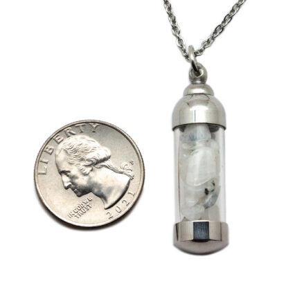 Rainbow Moonstone Vial Pendant - Image 4