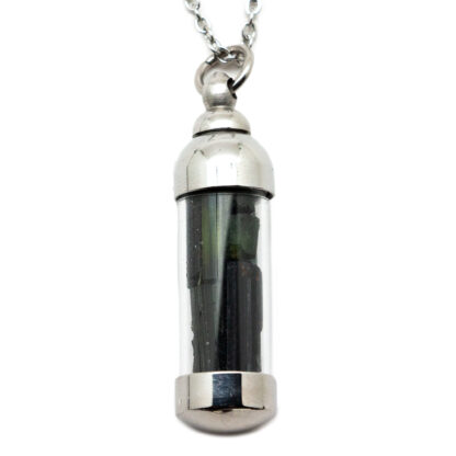 Green Tourmaline Vial Pendant - Image 2