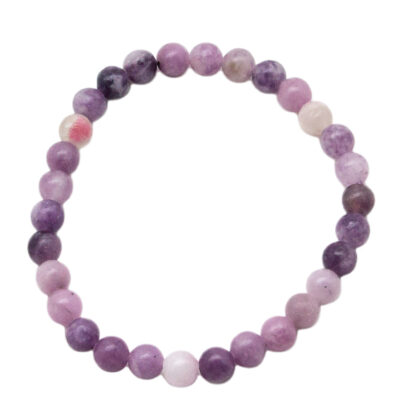 Lepidolite Bead Bracelet (6mm) - Image 3