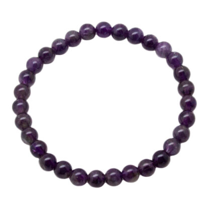 Amethyst Bead Bracelet (6mm)