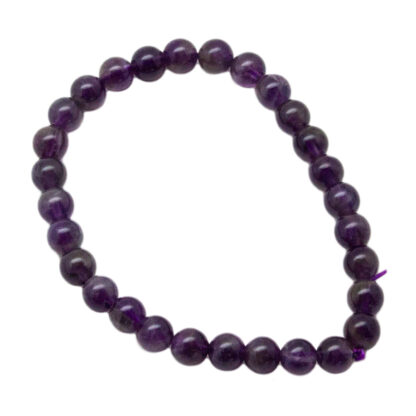 Amethyst Bead Bracelet (6mm) - Image 2