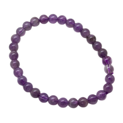 Amethyst Bead Bracelet (6mm) - Image 3