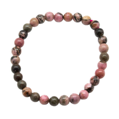 Rhodonite Bead Bracelet (6mm) - Image 2