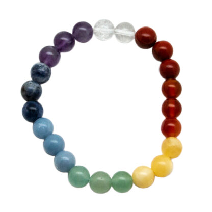 Chakra Gemstone Bead Bracelet (8mm)