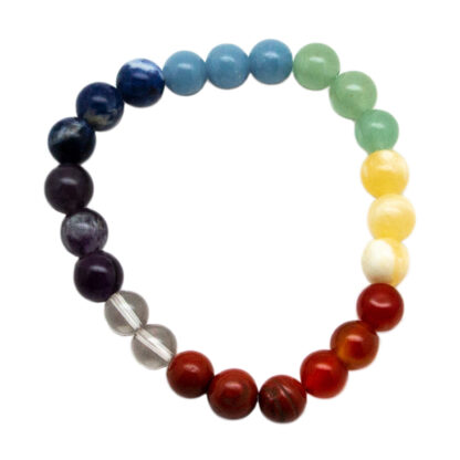 Chakra Gemstone Bead Bracelet (8mm) - Image 2