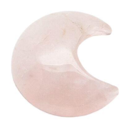 Rose Quartz Moon Cabochon (35mm)