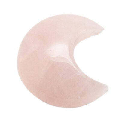 Rose Quartz Moon Cabochon (35mm) - Image 3