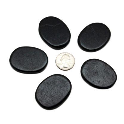 Shungite Flat Palm Stone (45mm) - Image 4