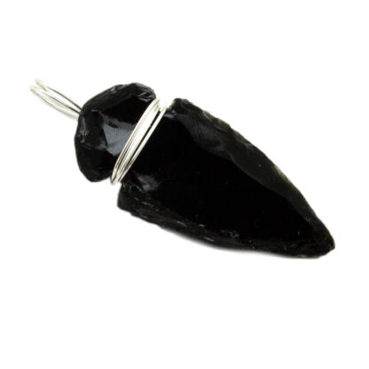 Black Obsidian Arrowhead Pendant (1.5") - Image 3