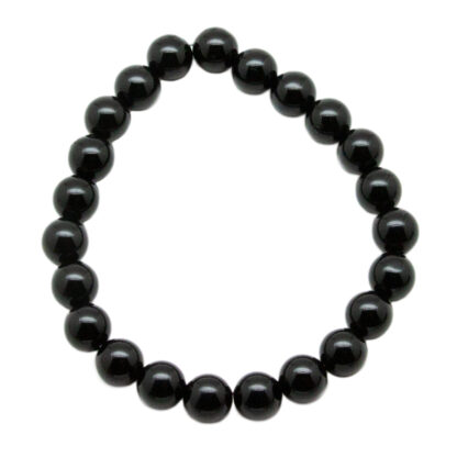 Black Onyx Bead Bracelet (8mm) - Image 2