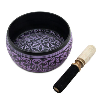 Purple Flower of Life Singing Bowl (6")