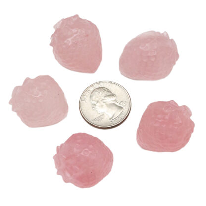 Rose Quartz Strawberry (25-30mm) - Image 4