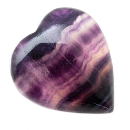 Purple Banded Fluorite Heart - Image 2