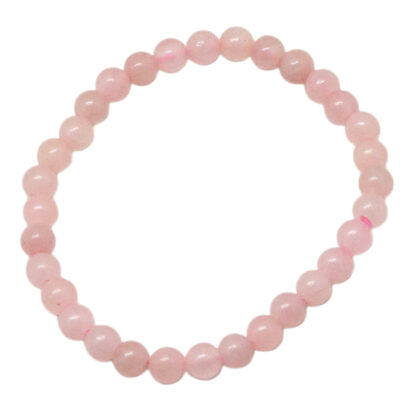 Rose Quartz Bead Bracelet (6mm) - Image 3