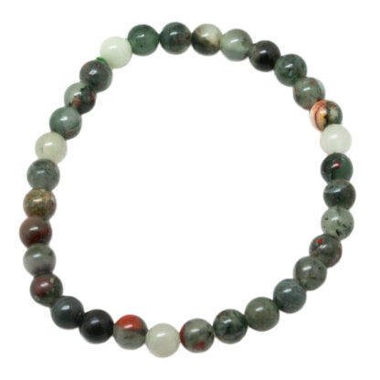 African Bloodstone Bead Bracelet (6mm)