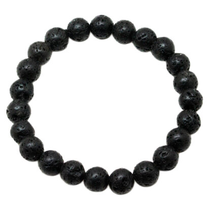 Lava Stone Bead Bracelet (8mm)