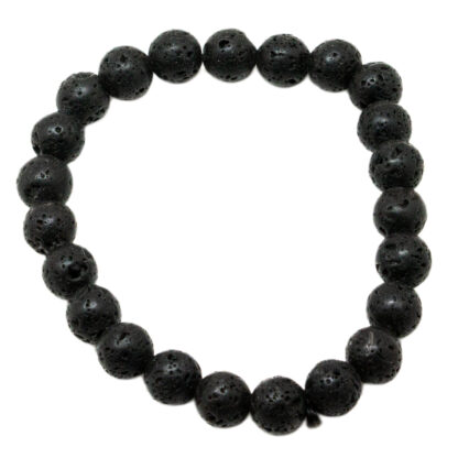 Lava Stone Bead Bracelet (8mm) - Image 2