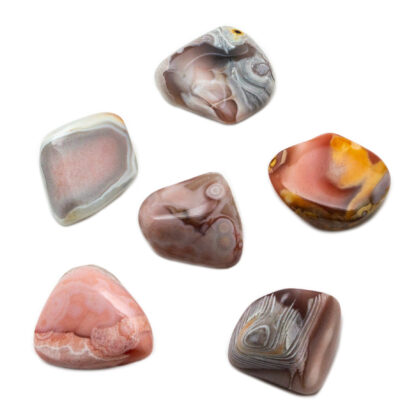 Botswana Agate Tumbled Stone Set (10-20mm)