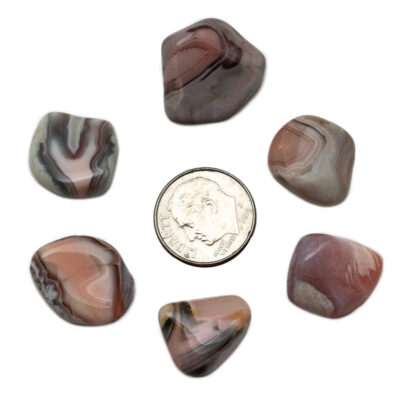 Botswana Agate Tumbled Stone Set (10-20mm) - Image 3