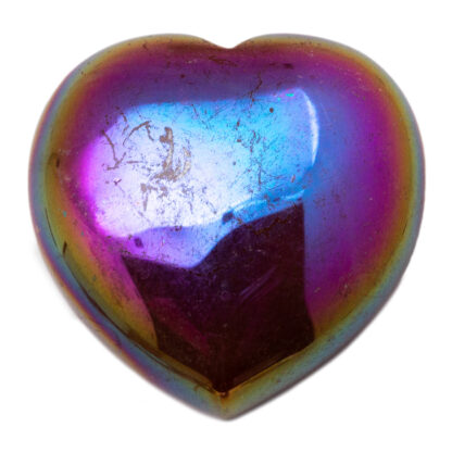 Mystery Aura Coated Crystal Heart (25-30mm) - Image 2