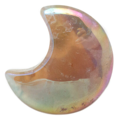 Flower Agate Aura Moon (30mm) - Image 2