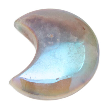 Flower Agate Aura Moon (30mm) - Image 5