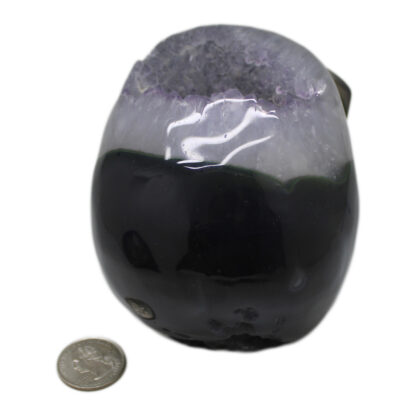 Druzy Amethyst with Agate Skull - Image 4